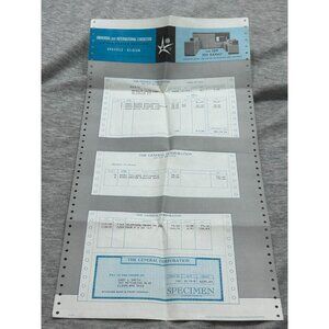 Universal and International Exhibition USA Receipt Oct 1958 Size 22 × 12